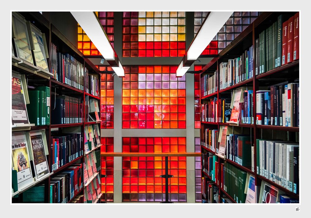 Glasbausteinwand in der Staatsbibliothek Berlin