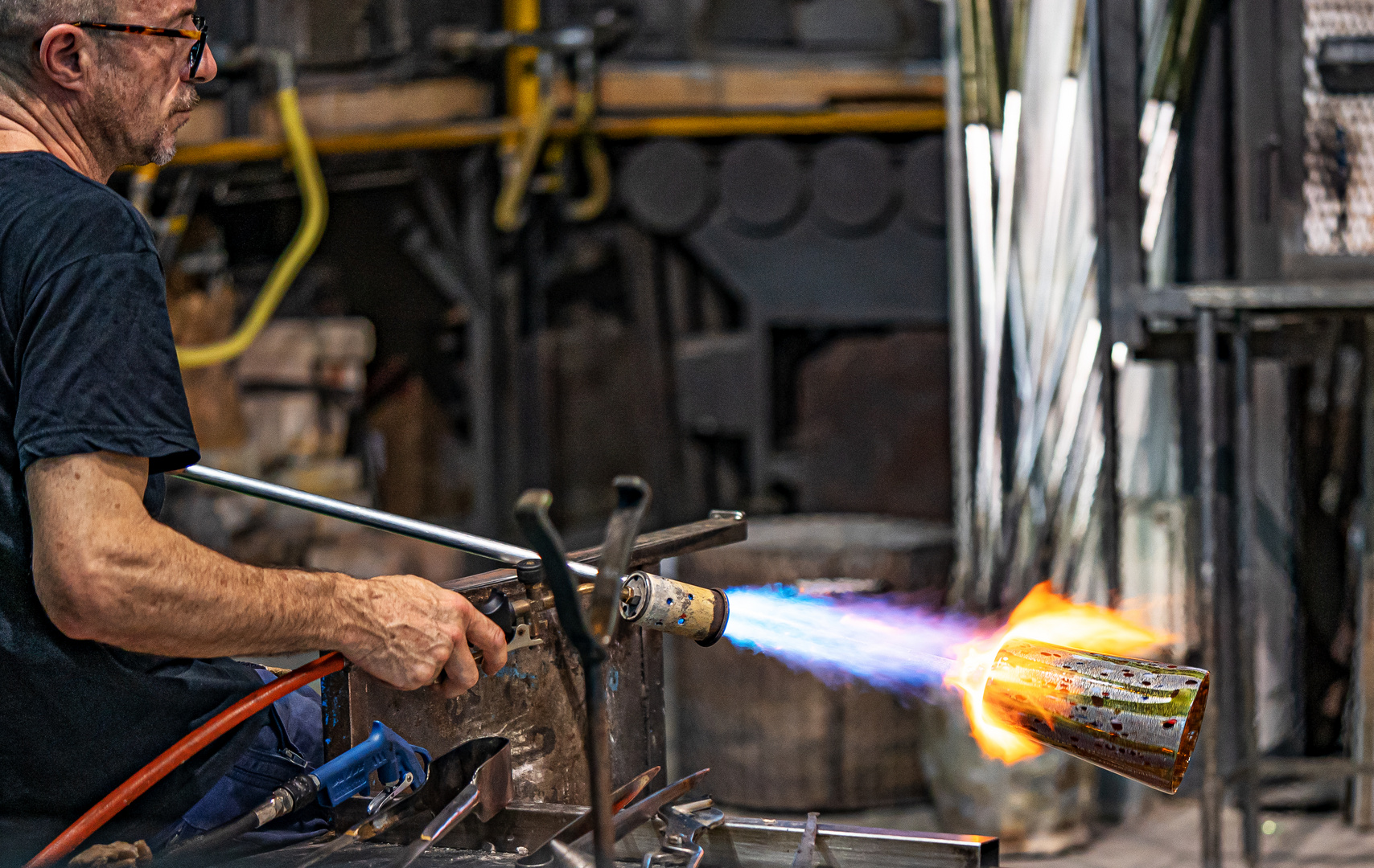 Glasbläser in Murano 