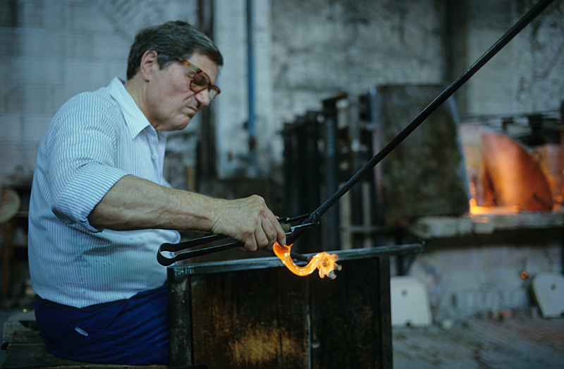 Glasbläser in Venedig 3