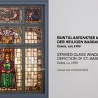 Glasfenster der Heiligen Barbara