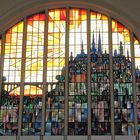 Glasfenster im Hauptbahnhof Luxemburg