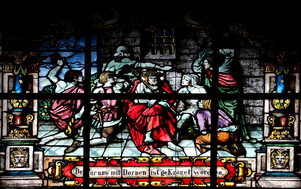 Glasfenster in der Wallfahrtskirche Swieta Lipka ( Heilige Linde) 1