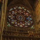 Glasfensterrosette im Veistdom Prag - Nachmittagsstimmung