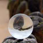 Glaskugel am Strand I , Sylt im Juni 2013