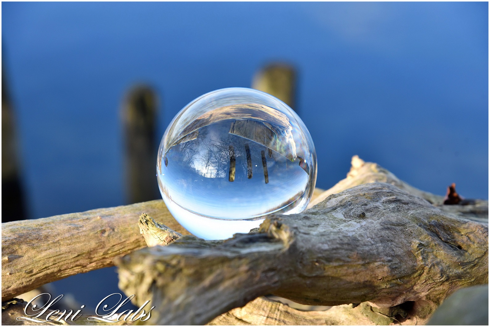 *** Glaskugel im Blau ***