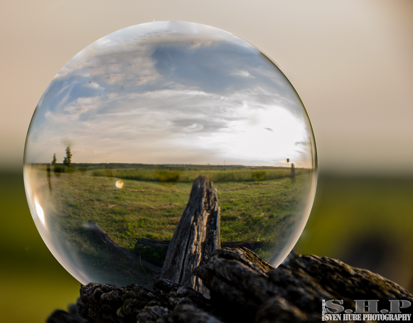 Glaskugel- Landschaft