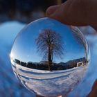 Glaskugel, Winterlandschaft