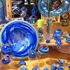 Glaskunst in blau