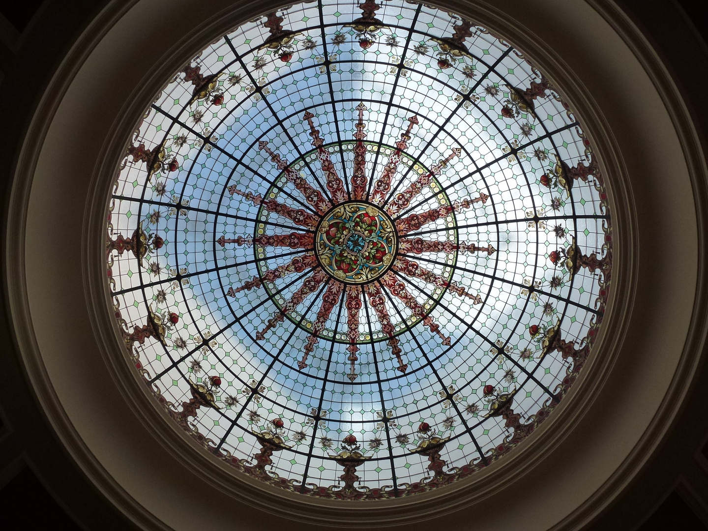 Glaskuppel ( 1 ) im Ständehaus Merseburg Sachsen-Anhalt