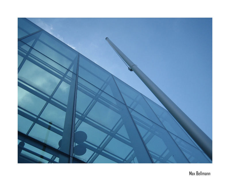 Glassbuilding and a blue sky