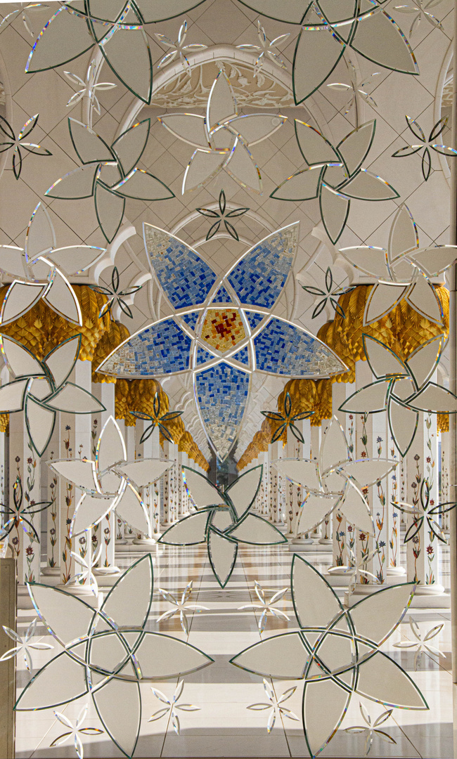Glastür Sheikh Zayed Moschee