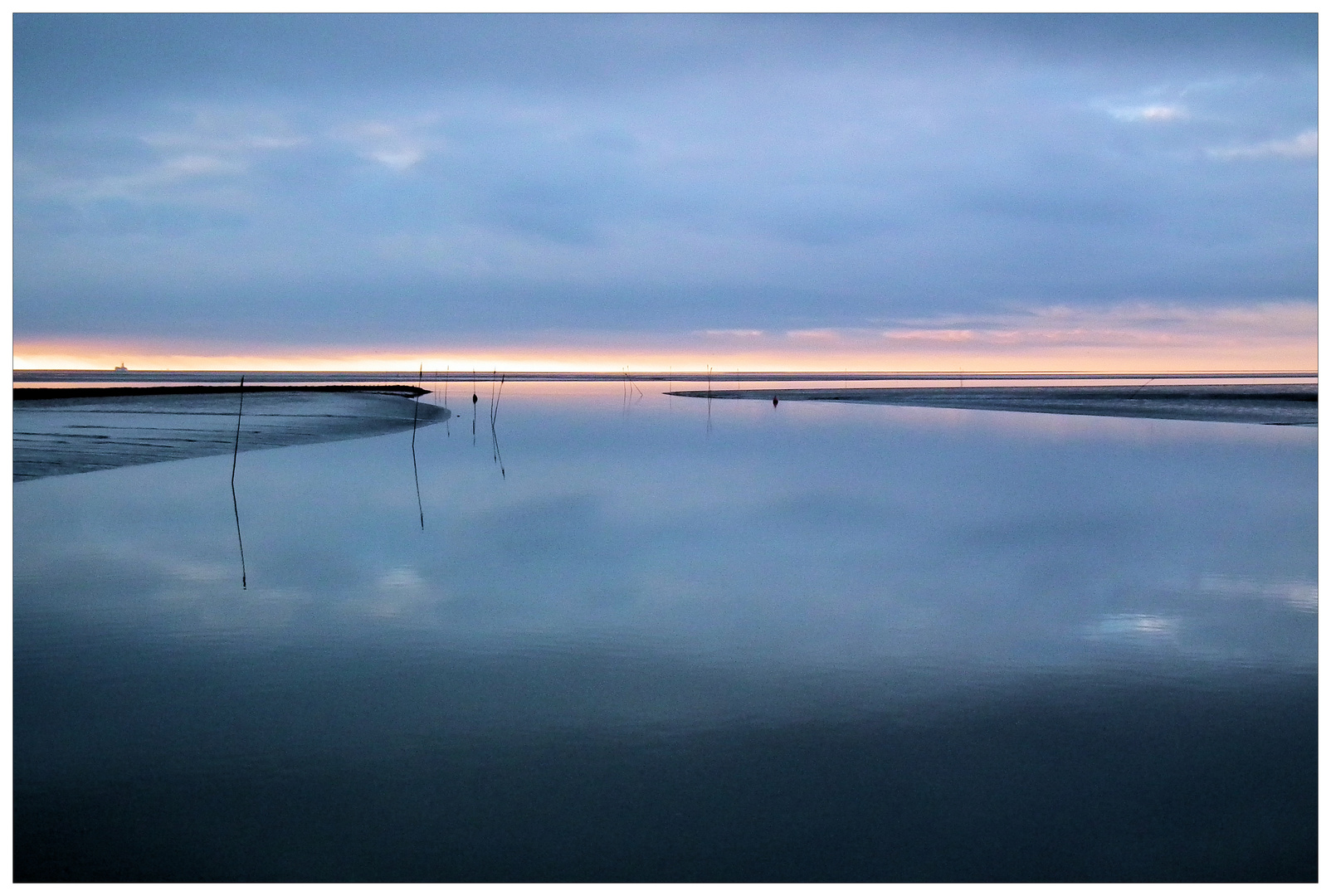 ... glatt wie ein spiegel - die nordsee am freitag ...