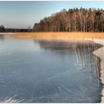 Glatteis auf Omulewsee