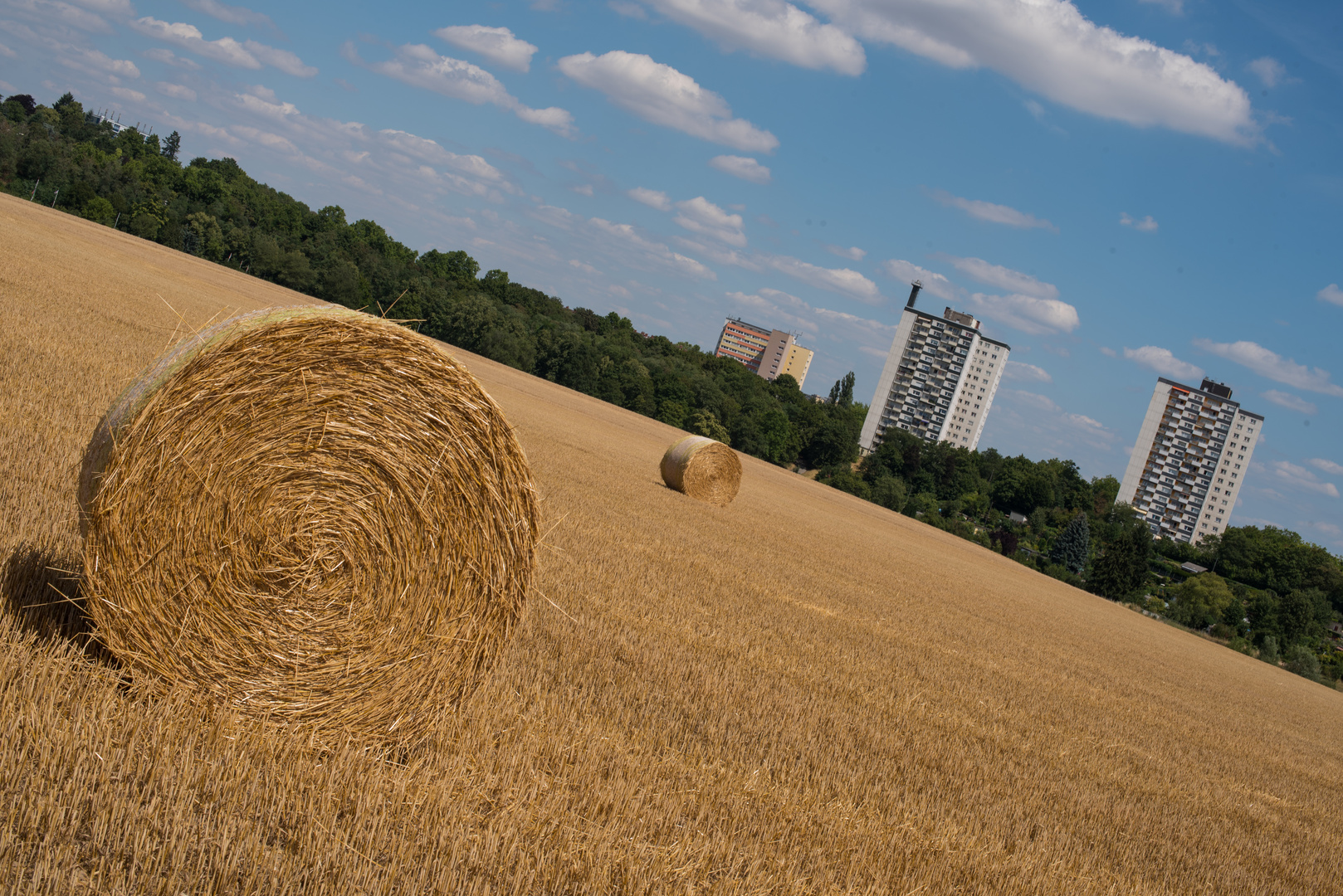 Gleich rollt der Ballen weg ...