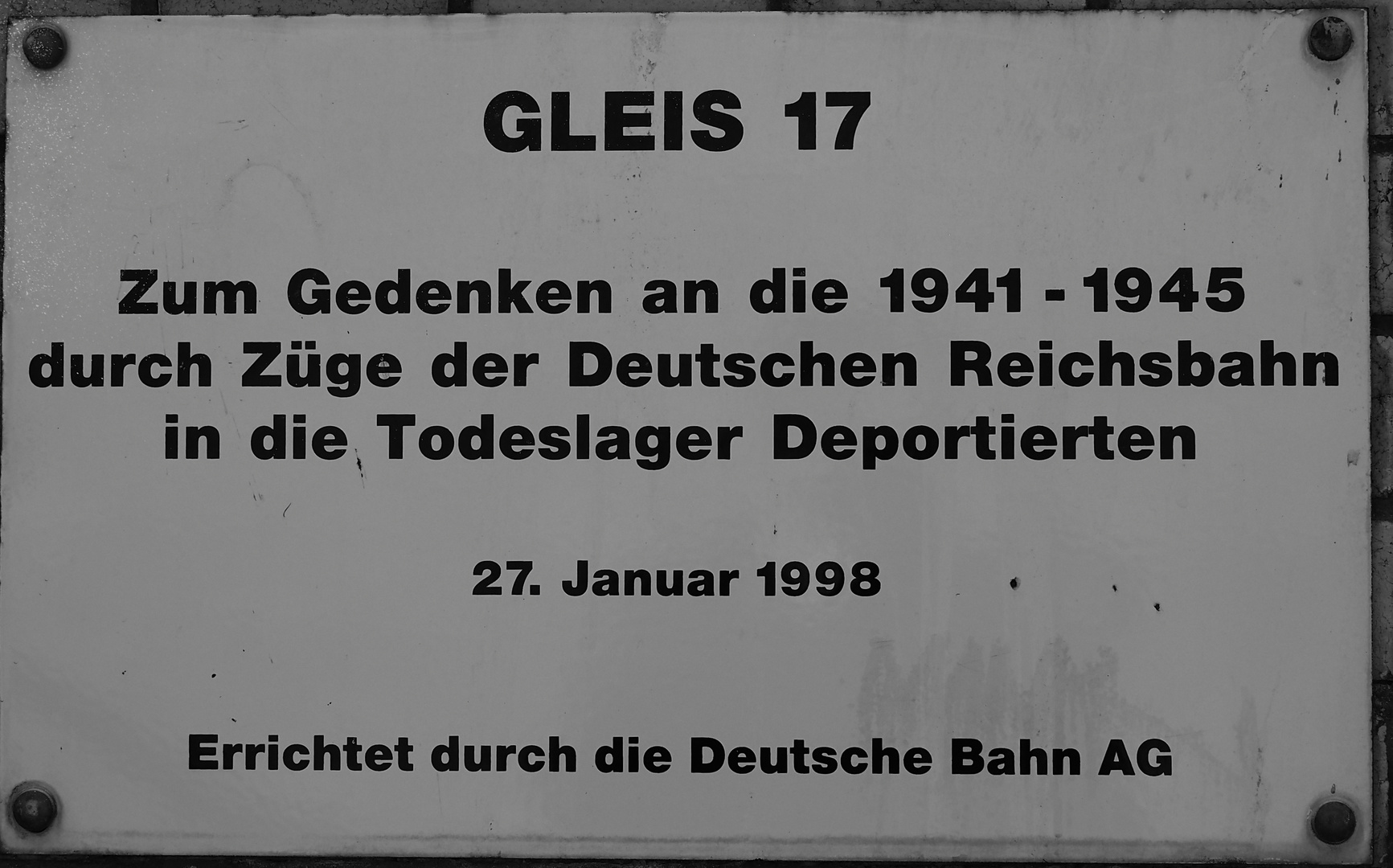 Gleis 17 Erklärung