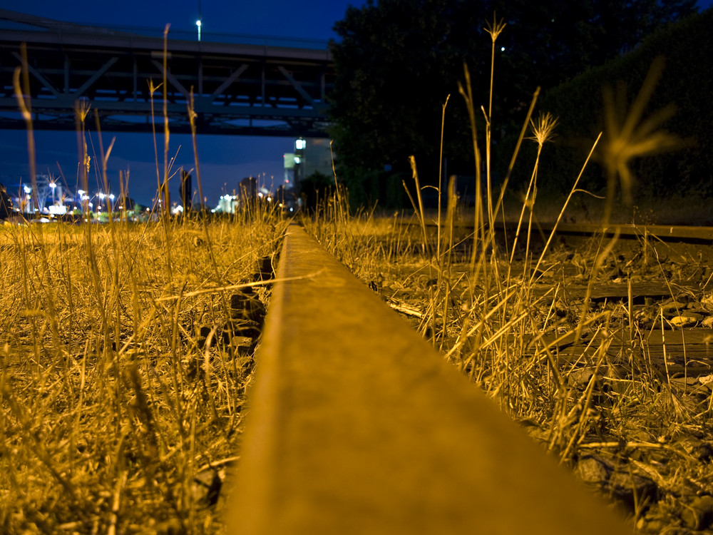 Gleis am Hafen