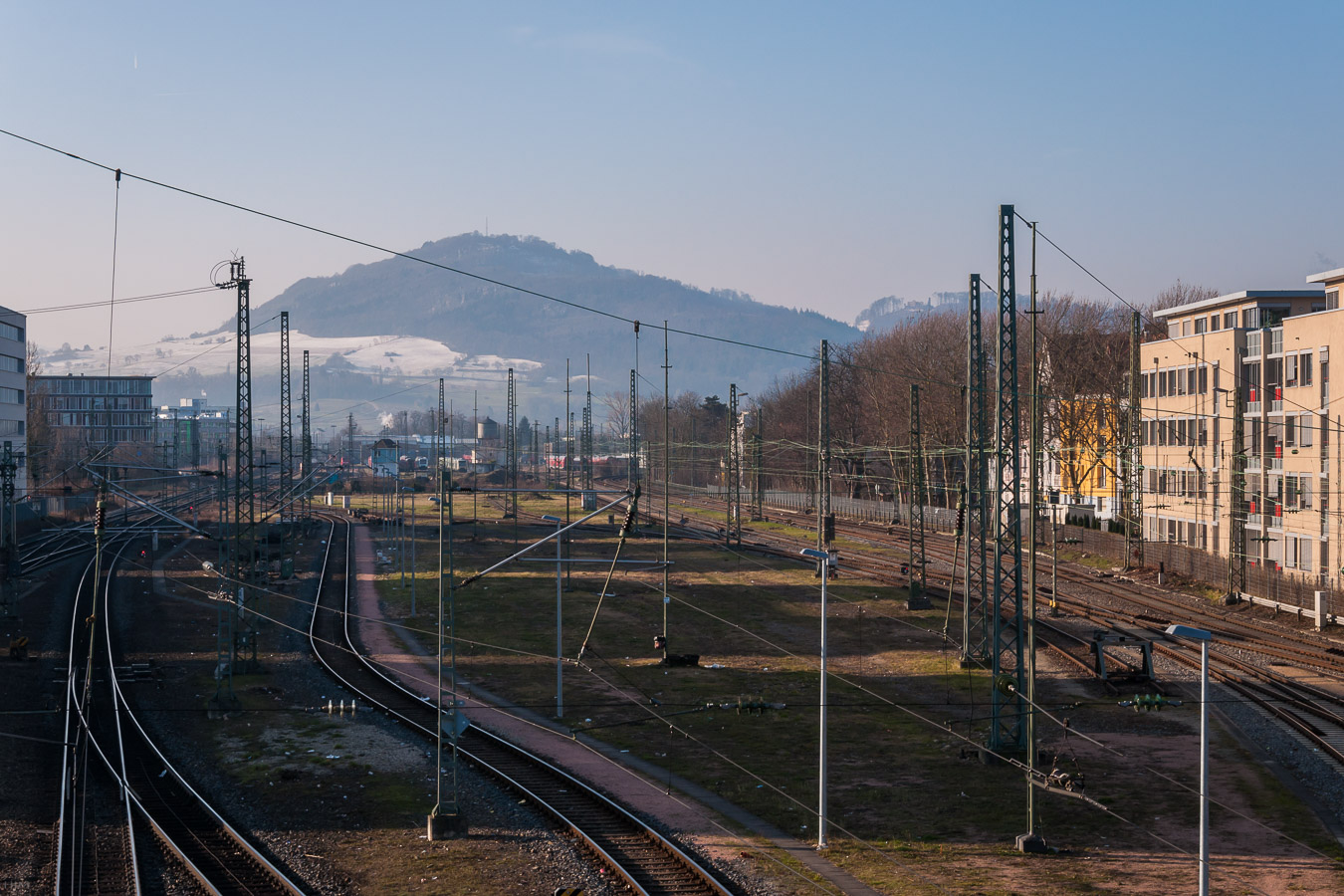 Gleisanlage in Freiburg