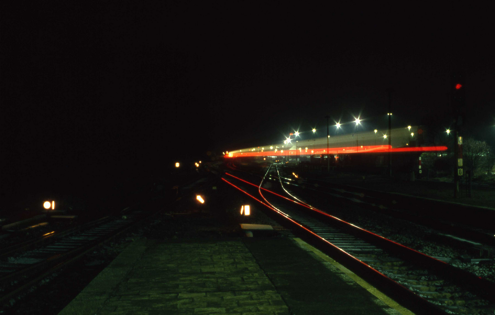 Gleisanlagen in Brandenburg am 2 Jan.1993