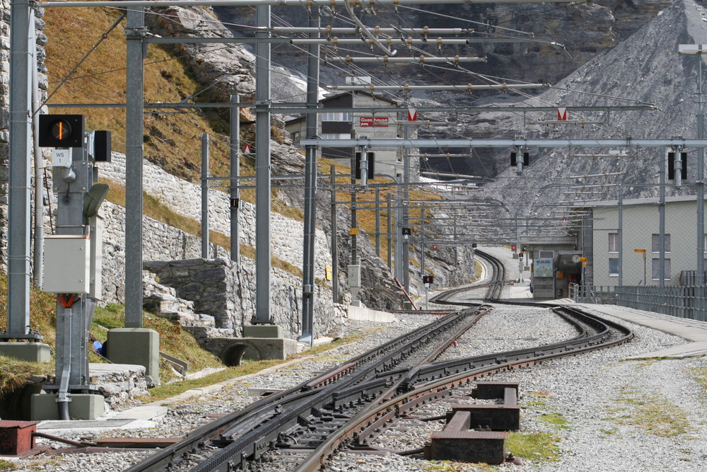 Gleisanlagen Station Eigergletscher