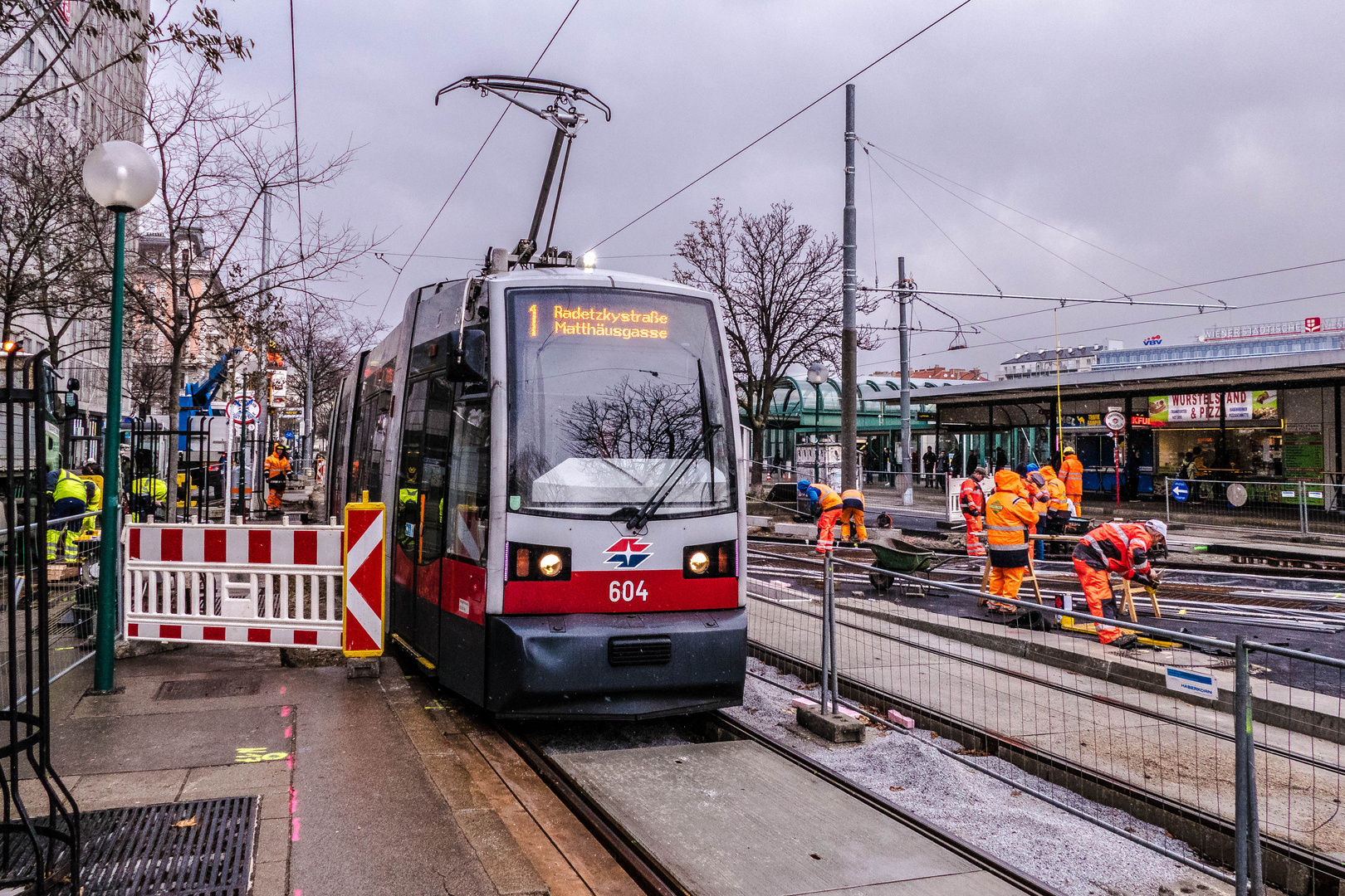 Gleisbau am Schottenring