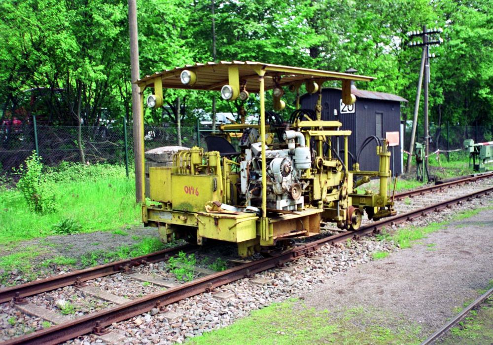 Gleisbaumaschine im Museum Bochum Dahlhausen.