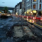 Gleisbaustelle auf der Uellendahler Str.