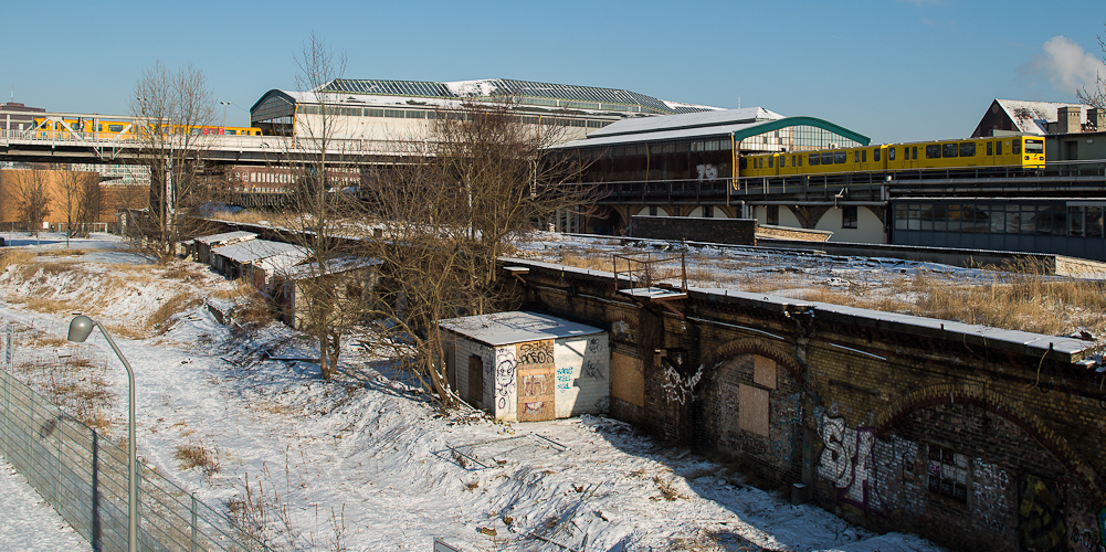 Gleisdreieck und Potsdamer Ringbahn-Trasse