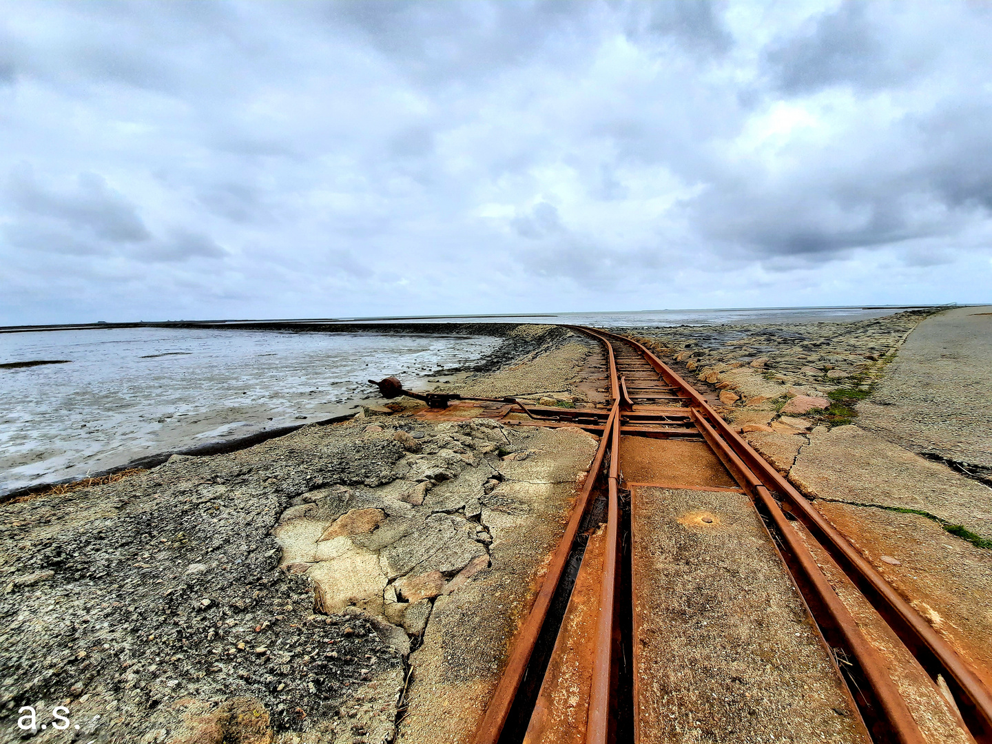 Gleise Schiene Nordstrandisch Moor loore