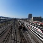  Gleise vor dem Bahnhof Zürich