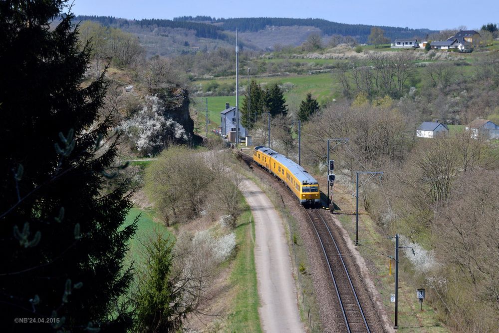 Gleismesszug im Ösling