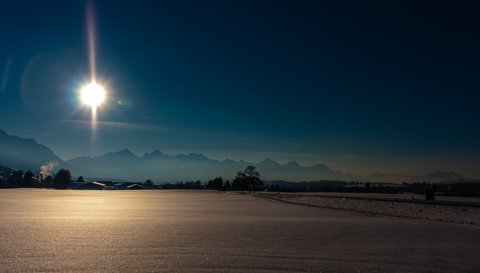 gleißende Sonne