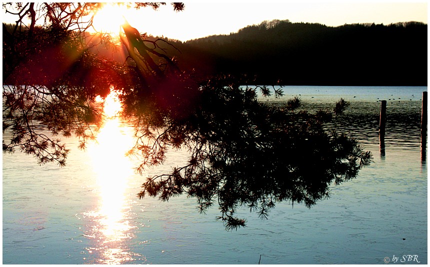 gleißende Sonne übern Seehamersee...