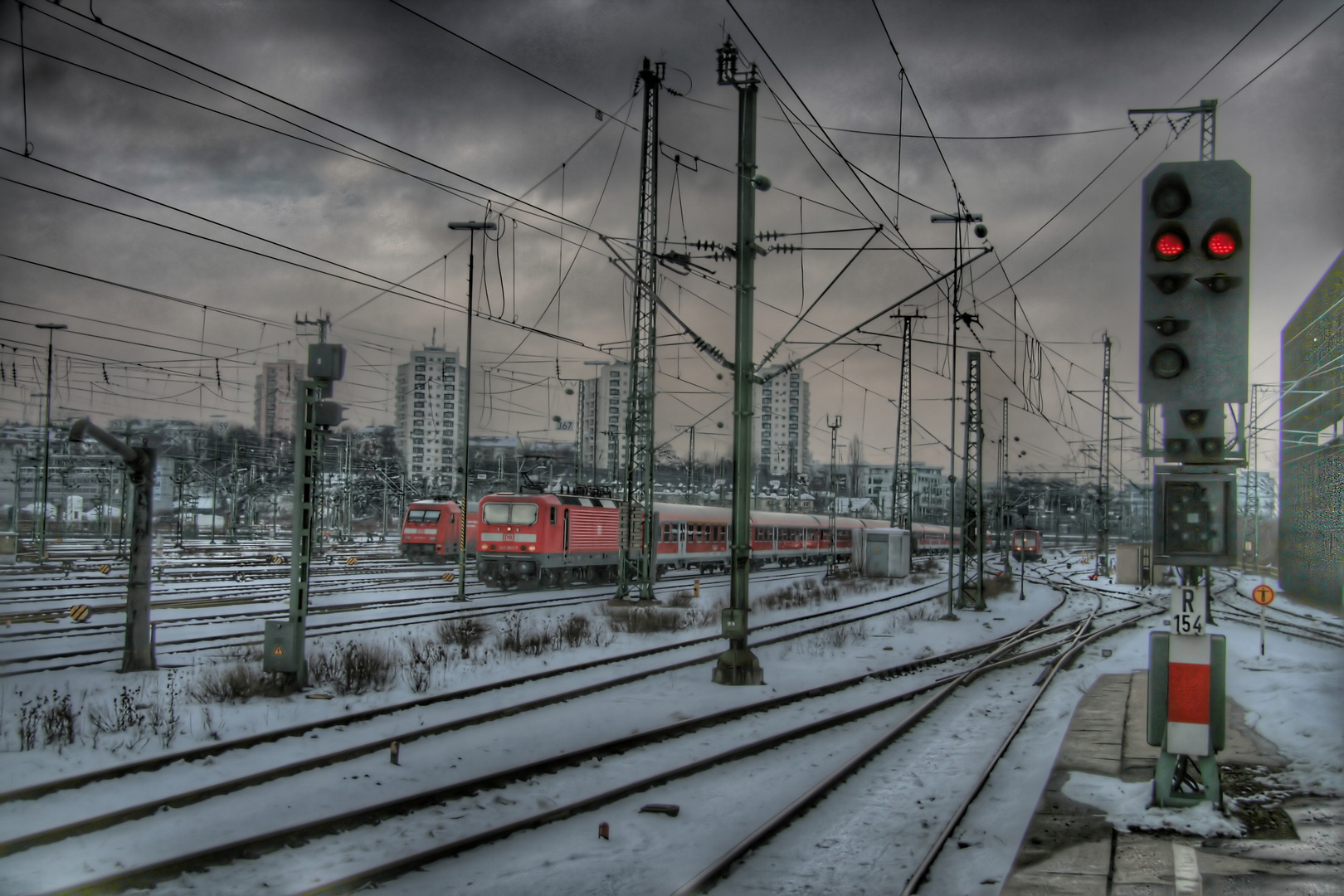 Gleisvorfeld Stuttgart Hbf, HDR, TM II