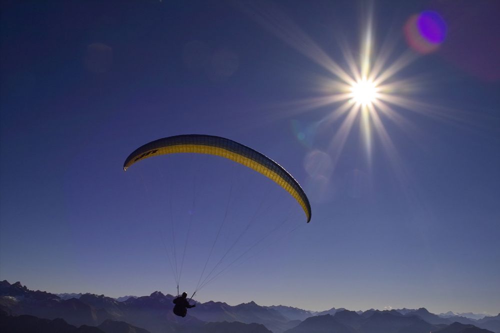 Gleitschirm am Nebelhorn...