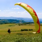 Gleitschirmdressur auf der Wasserkuppe