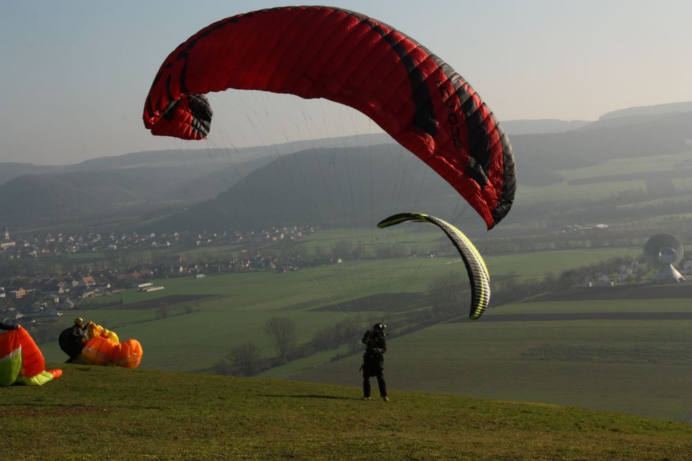 Gleitschirme über HAMMELBURG