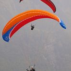 Gleitschirmflieger am Walensee