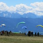 Gleitschirmflieger an der Gerlitzen in Kärnten