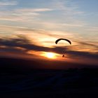 Gleitschirmflieger auf der Wasserkuppe