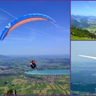 Gleitschirmflieger und Paragleiter am T E G E L B E R G