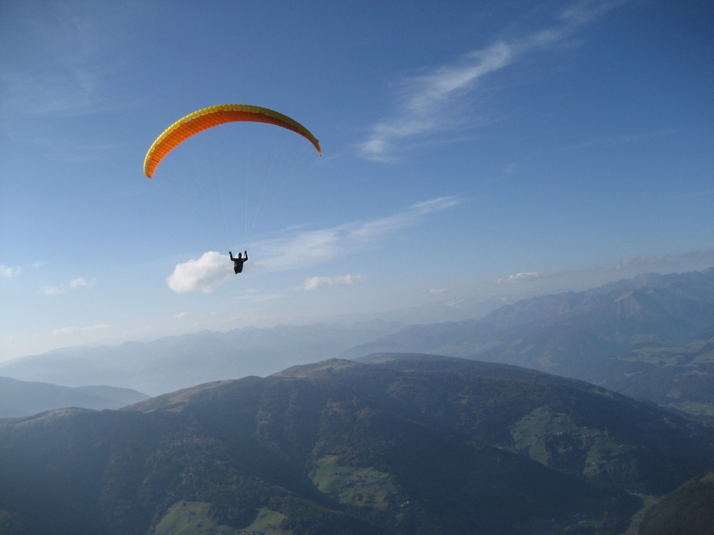 Gleitschirmflug Kronplatz