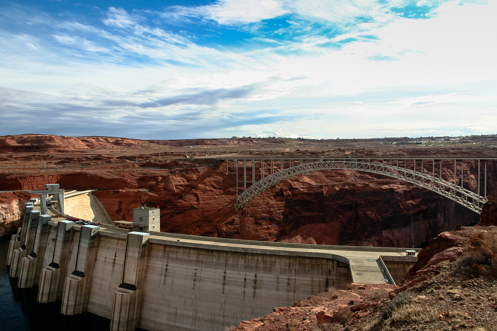 Glen Canyon Dam and Bridge