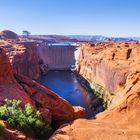 Glen Canyon Dam mit dem Colorado und Lake Powell