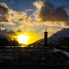 GlenFinnan  Monument am  Loch Shiel