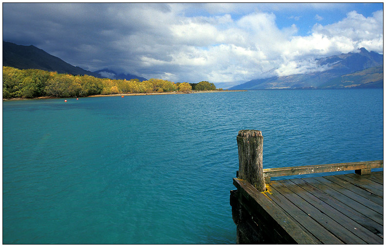 Glenorchy Pier: Blick auf Lake Wakatipu