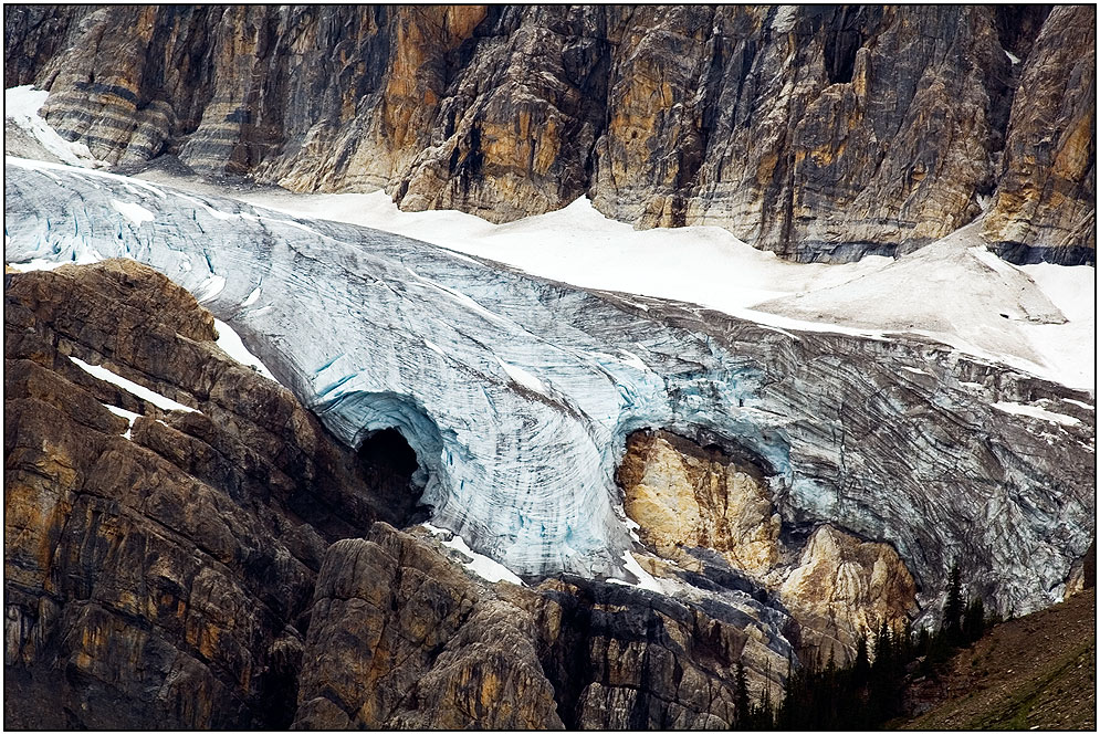 Gletscher am Icefields Parkway