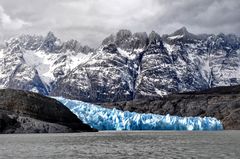 Gletscher am Lago Grey, Patagonien, Chile