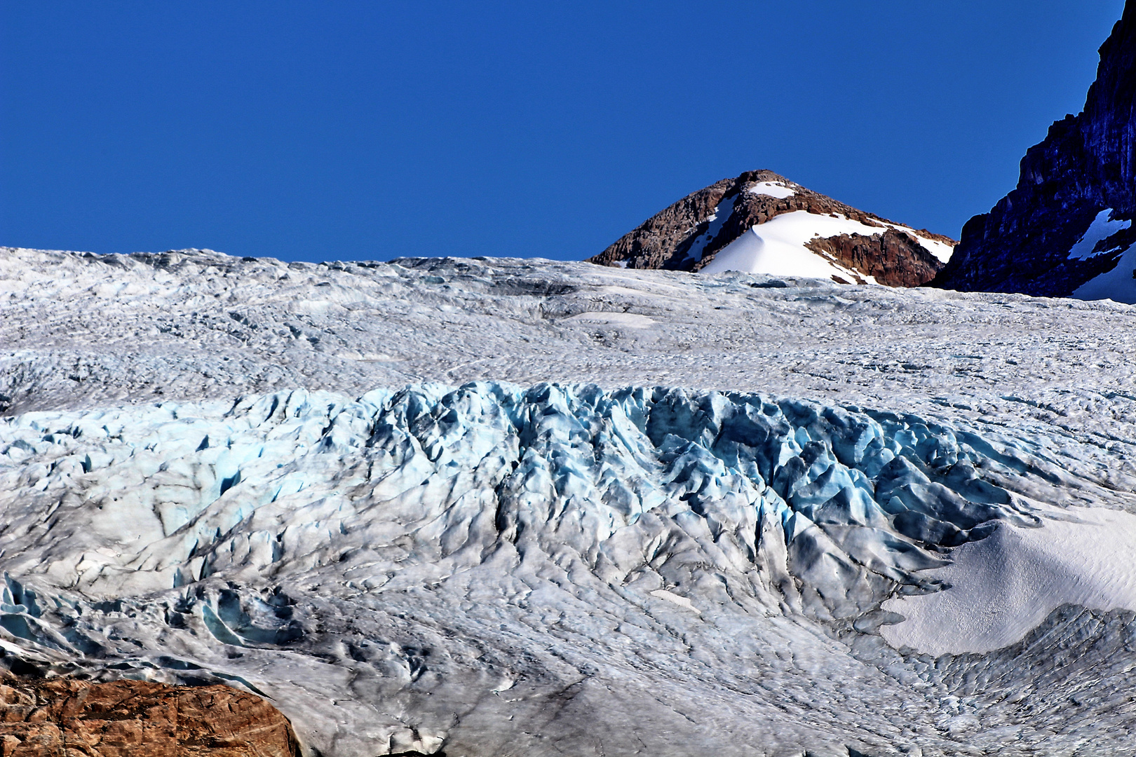 Gletscher am Rand des Prins-Christian-Sundes