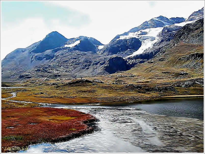 Gletscher aus dem Bernina - Express gesehen-2-