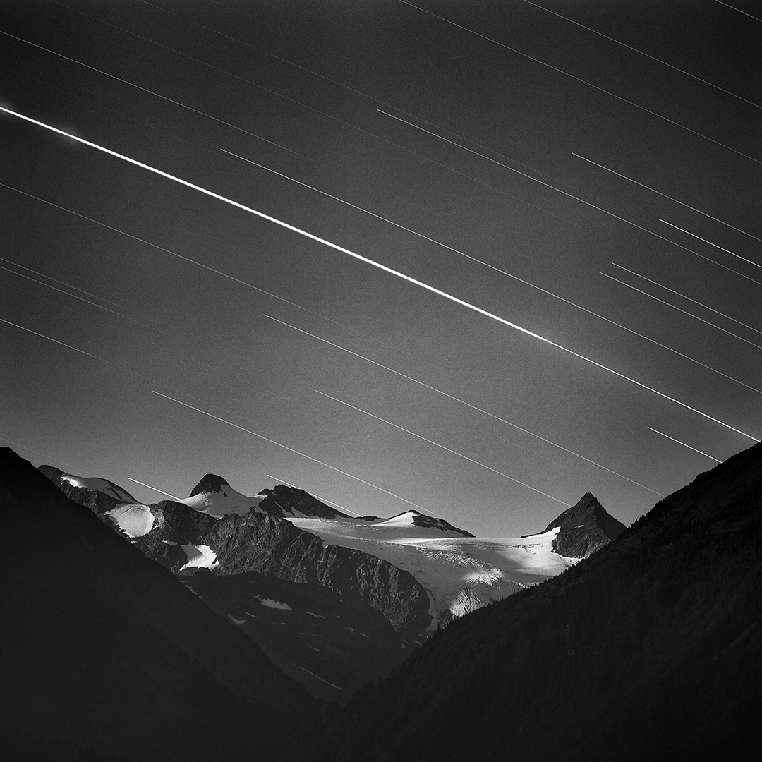 Gletscher bei Nacht